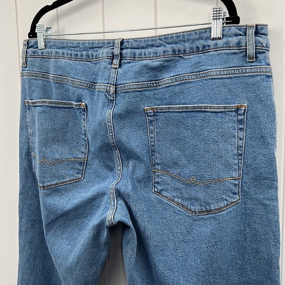 ASOS Distressed Denim Jeans Oversized Fit Size 38 x 32 Unisex - Picture 6 of 10